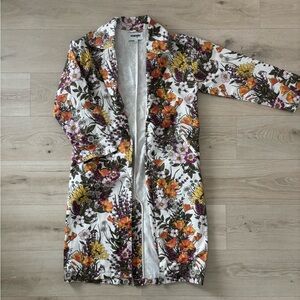 Wrangler retro western floral long line jacket blazer
